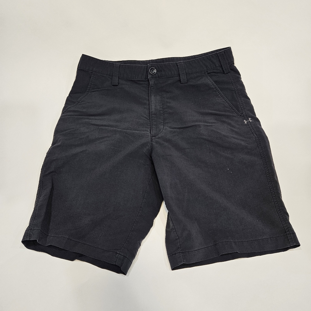 Under Armour Men's Black Flat Front Shorts